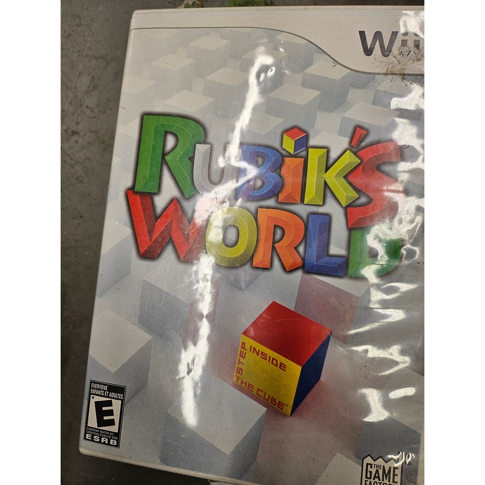 Rubik's World Nintendo Wii Game Puzzle Logic RVL-RRZE-USA Case and Disc